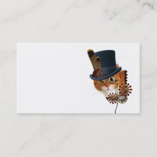Carte de visite de chat de Steampunk