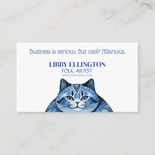 Carte de visite de chats gras