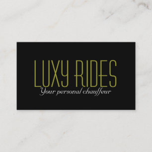 Carte de visite de chauffeur de services de voitur