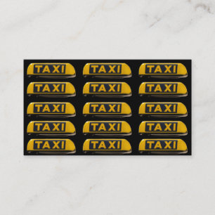 Carte de visite de chauffeur de taxi professionnel