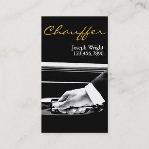 Carte de visite de chauffeur du service de voiture