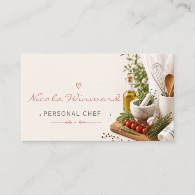 Carte de visite de chef personnel (Devant)