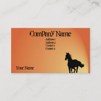 Carte de visite de cheval