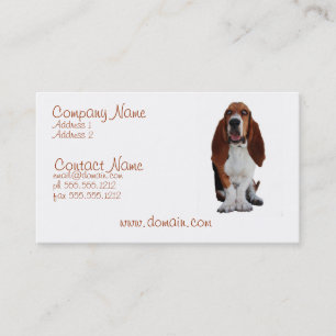 Carte de visite de chien de Hond de basset