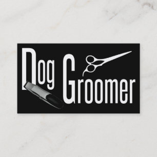 Carte de visite de chien Groomer