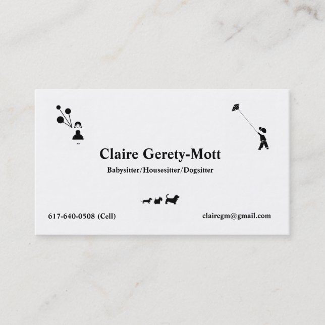 Carte de visite de Childcare (Devant)