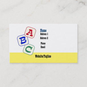 Carte de visite de Childcare