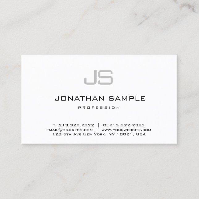 Carte de visite de chiropracteur propre (Devant)