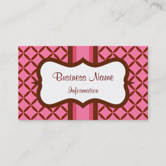 Carte de visite de chocolat à la framboise personn