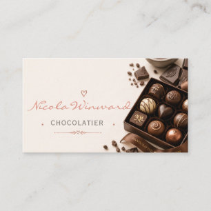 Carte de visite de chocolatier