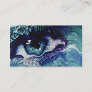 Carte de visite de ciel de la terre de mer