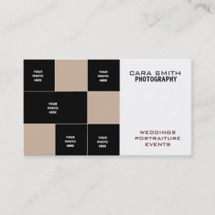 Carte de visite de cinq photos