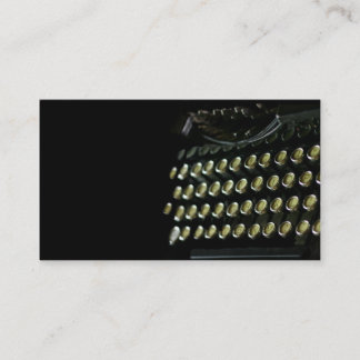 Carte de visite de clavier de machine à écrire