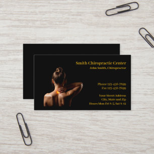 Carte de visite de clinique chiropratique Chiropra