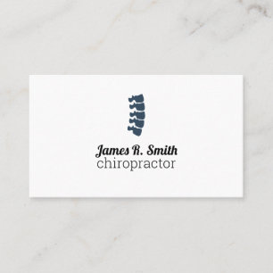 Carte de visite de clinique de chiropratique profe