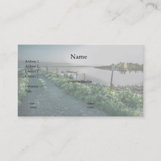 Carte de visite de clôture et d'inclinaison