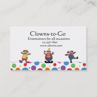 Carte de visite de clowns