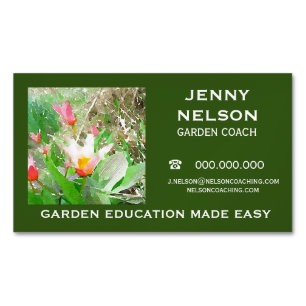 Carte de visite de coaching Earthy Garden