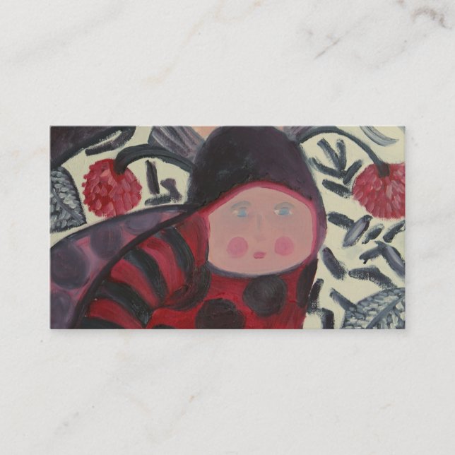 Carte de visite de coccinelle (Devant)