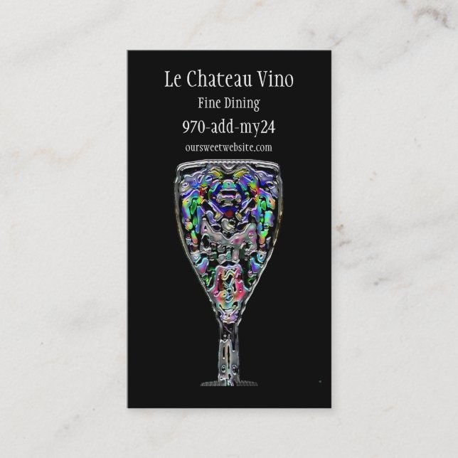 Carte de visite de cocktail (Devant)