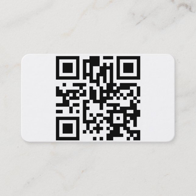 Carte de visite de code de QR (Devant)