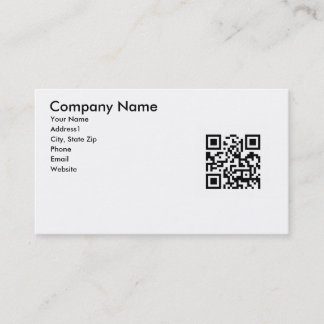 Carte de visite de code de QR