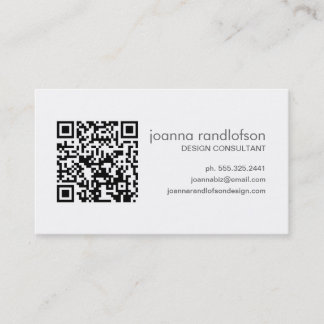 Carte de visite de CODE du vert vert QR de mod