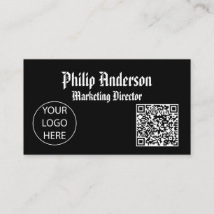 Carte de visite de code Qr