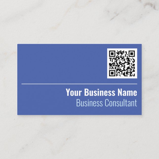 Carte de visite de code QR de Business Consultant (Dos)