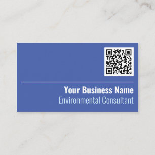 Carte de visite de code QR de consultant de l'envi