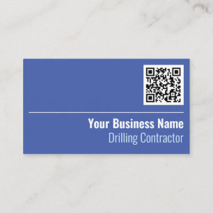Carte de visite de code QR de l'entrepreneur de fo