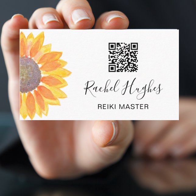 Carte de visite de code QR Master Reiki (Créateur téléchargé)