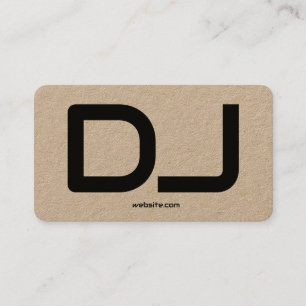 Carte de visite de code QR personnalisé DJ