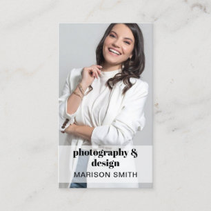 Carte de visite de code QR photo professionnel