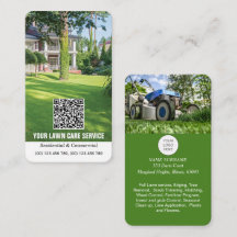 Carte de visite de code QR pour l'entretien de la 