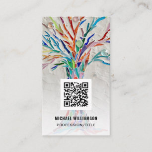 Carte de visite de code QR professionnel