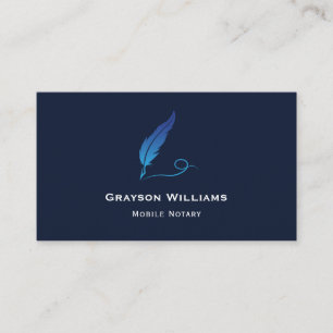 Carte de visite de code QR Quill Notarial Mobile