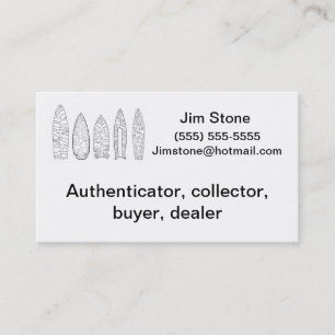 Carte de visite de collecteur d'objet façonné