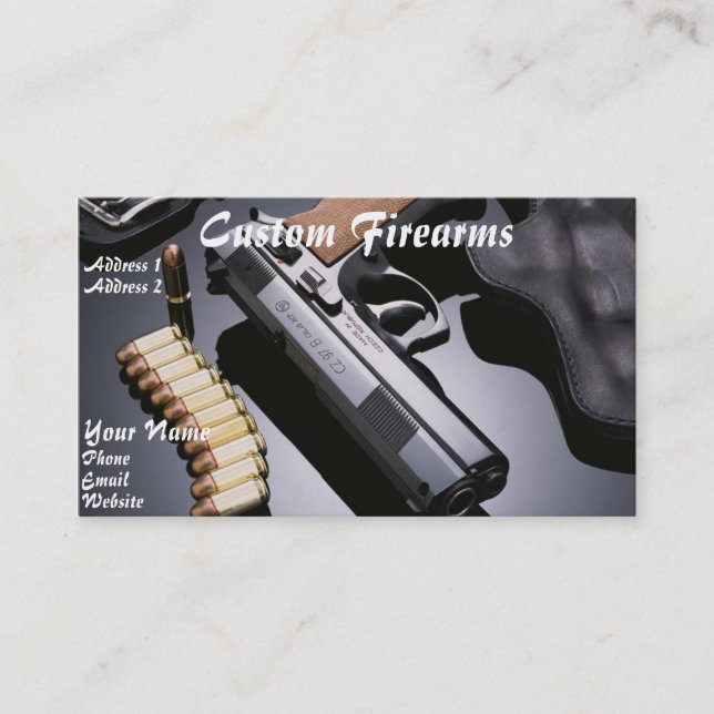 Carte de visite de commerçant FFL 5 (Devant)