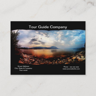 Carte de visite de compagnie de guide touristique