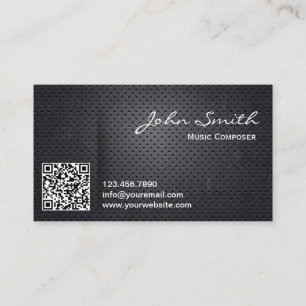 Carte de visite de compositeur de musique de code