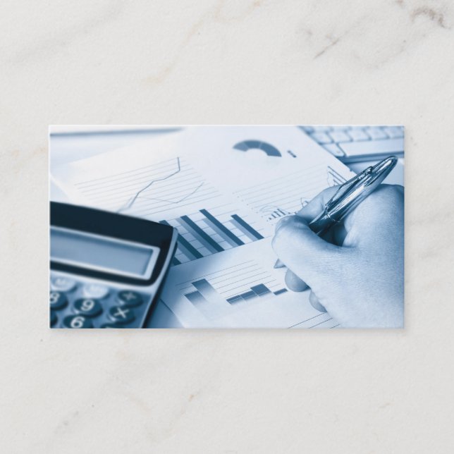 carte de visite de comptabilité et de finances (Devant)