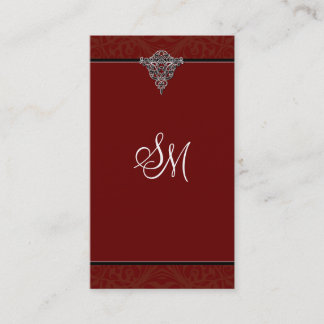 Carte de visite de comptabilité - monogramme