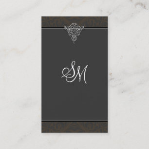 Carte de visite de comptabilité - monogramme