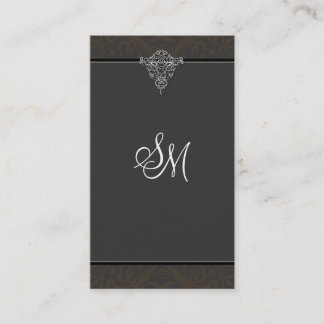 Carte de visite de comptabilité - monogramme