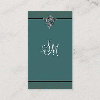 Carte de visite de comptabilité - monogramme