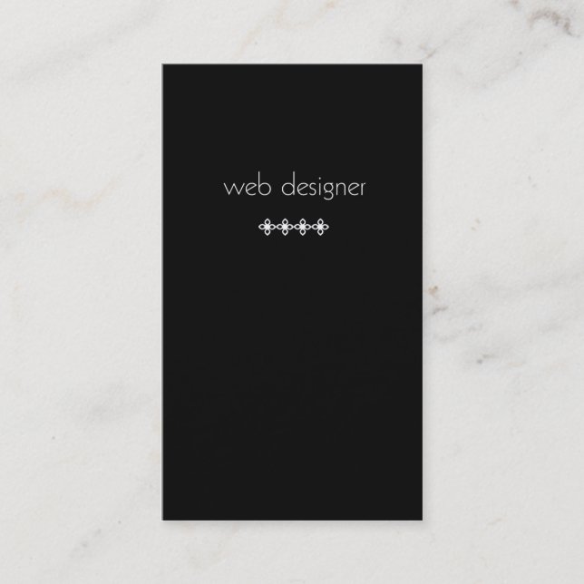 Carte de visite de CONCEPTEUR de WEB (Devant)