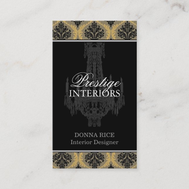 Carte de visite de concepteur d'intérieur (Devant)
