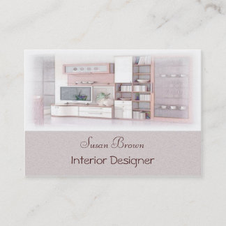 Carte de visite de concepteur d'intérieur