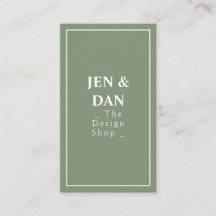 Carte de visite de concepteur d'intérieur moderne